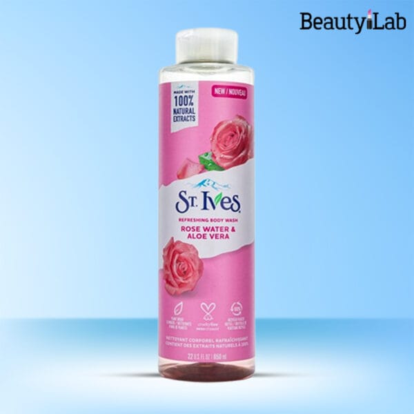 St. Ives Rose Water & Aloe Vera Refreshing Body Wash -650ml