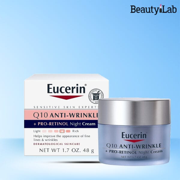 Eucerin Q10 Anti-Wrinkle + Pro-Retinol Night Cream 48g