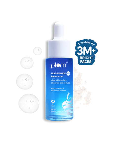 Plum 5% Niacinamide Face Serum With Rice Water & Amino Acid Complex